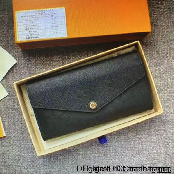 

m61182 empreint leather sarah wallet women embossed envelope hasp long wallets card holder flower clutch purses with box m63690 64081, Red;black