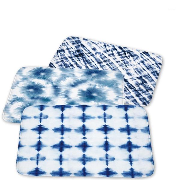 

cushion/decorative pillow anti-slip blue white porcelain kitchen entrance door mat suede soft carpet rubber indoor floor doormat rug marble