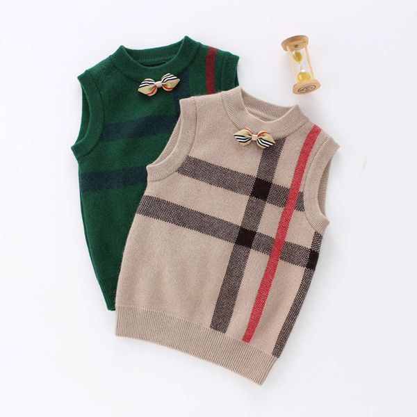 

british children's autumn and winter boys' fan college sle cashmere sweater wool knitted vt, Blue