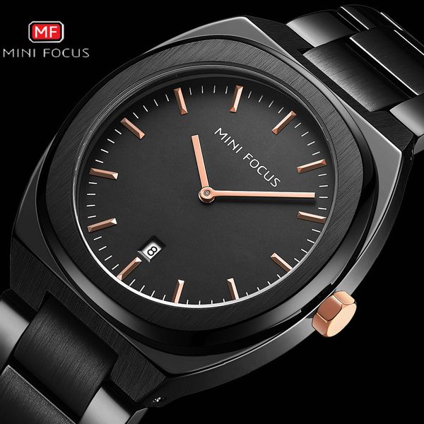 

minifocus military mens quartz watches brand luxury calendar simple dial fashion minimalist watch men analog clock waterproo, Slivery;brown