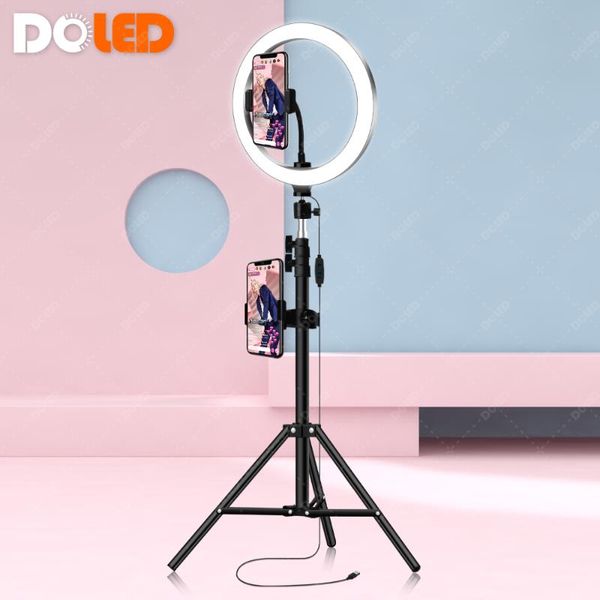 

flash heads 26cm selfie phone ring light with tripod circle for live streaming pography beauty po youtube tiktok video studio