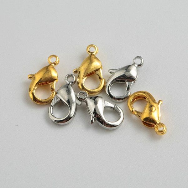 

100pcs/lot 6x12mm golden sliver color metal lobster clasps for jewelry making diy,bracelets necklace accessories 100pcs/lot 6x12mm jllrbd