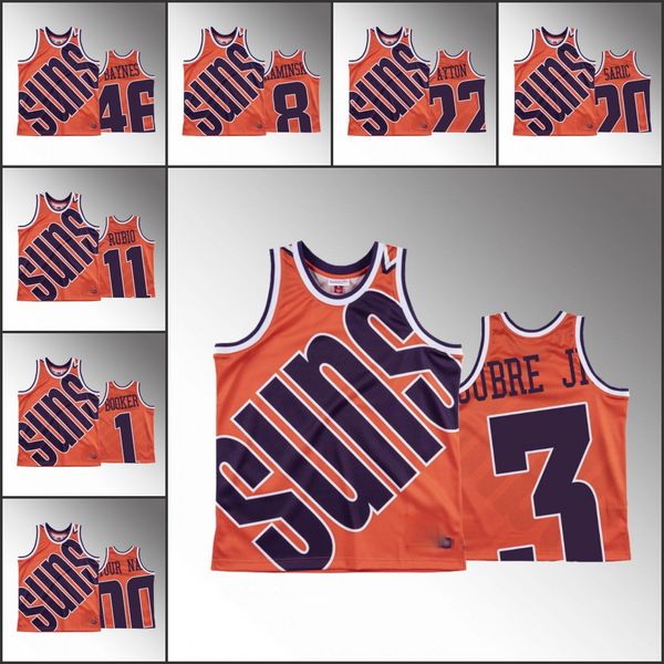 

феникс солнце men devin booker deandre ayton kelly oubre jr. aron baynes big face hardwood классика nba orange custom jersey, Black