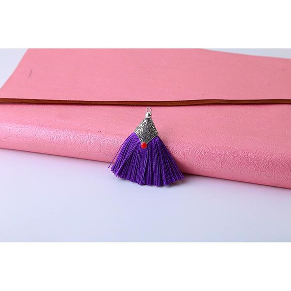 

2 10pcs metal caps silk tassel fringe pendant diy crafts material color tassels trim curtains decor earrings jewelry components h jllqtx