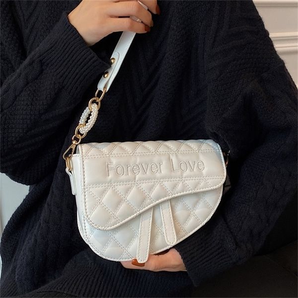 

factory store shop french net red design autumn letter embroidery soft leather wide shoulder strap 2022 new lingge messenger single underarm