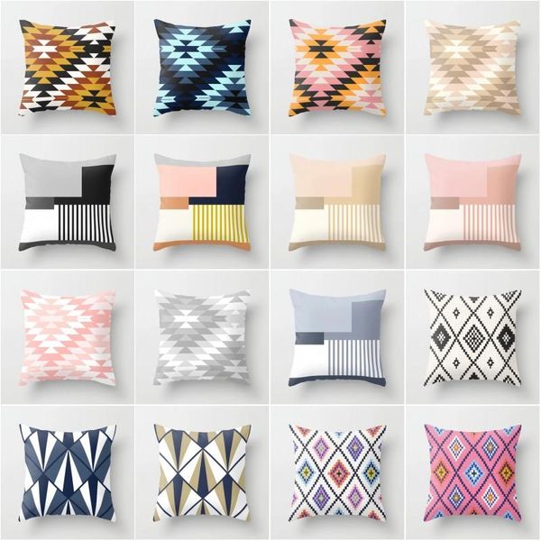

xunyu geometric decorative pillows cushion cover 45x45 pillowcase home decor sofa pillow cases yl024
