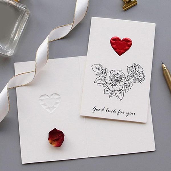 

greeting cards romantic swan hearts party birthday solid valentine day postcard with envelopes wedding envelope card letter x2r1