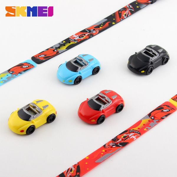 

fashion skmei childrens electronic watch male student fashion personality and creativity car fashion toy watch wholesale factory des, Slivery;brown