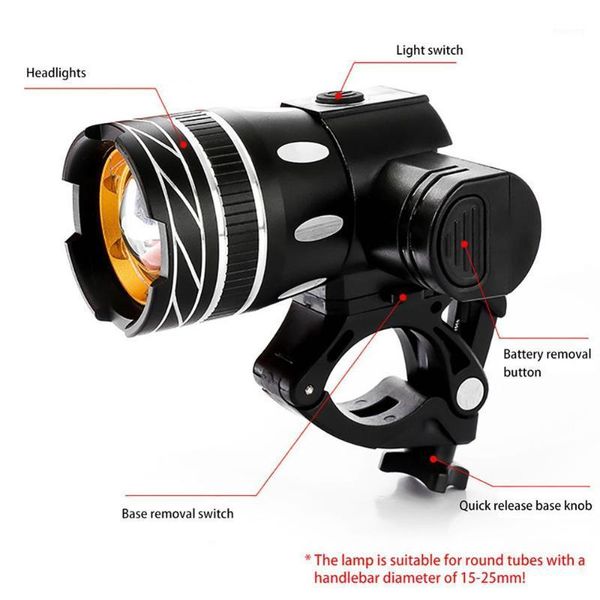 

bike lights bicycle light t6 usb rechargeable battery adjustable headlight cycling lamp with taillight ipx6 waterproof warning light1
