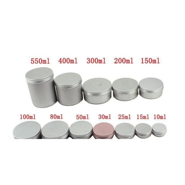 

5ml 10ml 15ml 20ml 25ml 30ml 50ml 60ml 150ml aluminum lip gloss container cream jar cosmetic container
