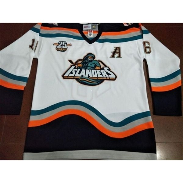 

421 ziggy palffy #16 fishsticks 1997-98 new york islanders fisherman game worn or custom any name or number retro jersey, Black