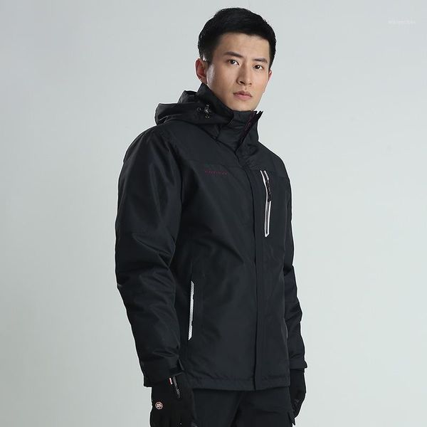 

outdoor jackets&hoodies rax camping tourism female jacket winter men's ski suit softshell windbreakers waterproof warm blazer women hea, Blue;black