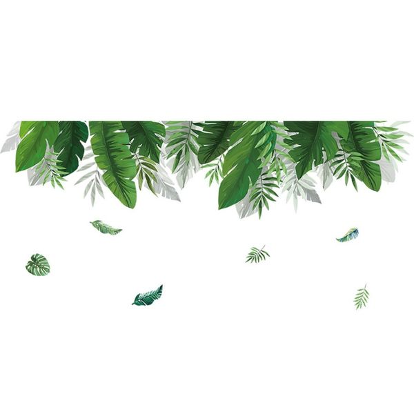 

wall door stickers diy beach tropical palm leaves wall sticker modern poster art vinyl decal wall mural wallpaper home decor 4 wmtmsa
