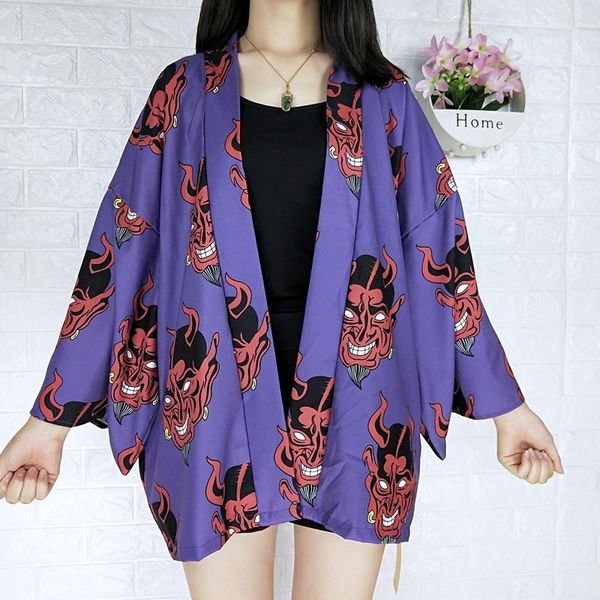 

ethnic clothing kimono women japanese traditional female cardigan harajuku streetwear ins 2021 clothes blouse 10487, Red