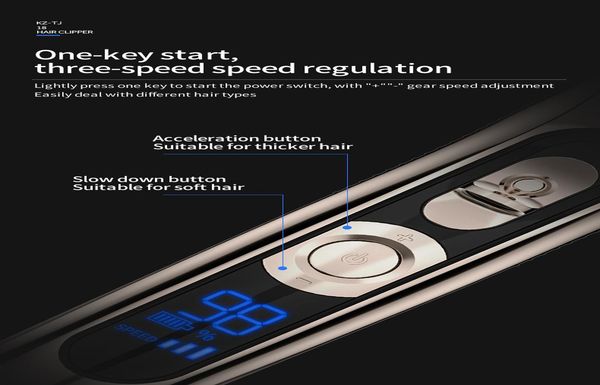 

konka clipper для волос личная электрическая триммер мужской аккумуляторной сильной мощности стальной режущий головка со светодиодным экрано