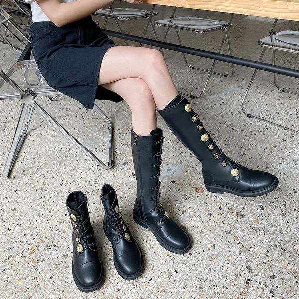 

pu ankle boots women's shoes black zipper femmes bottes platform shoes for women 2020 autumn rubber boots ladies round toe solid1