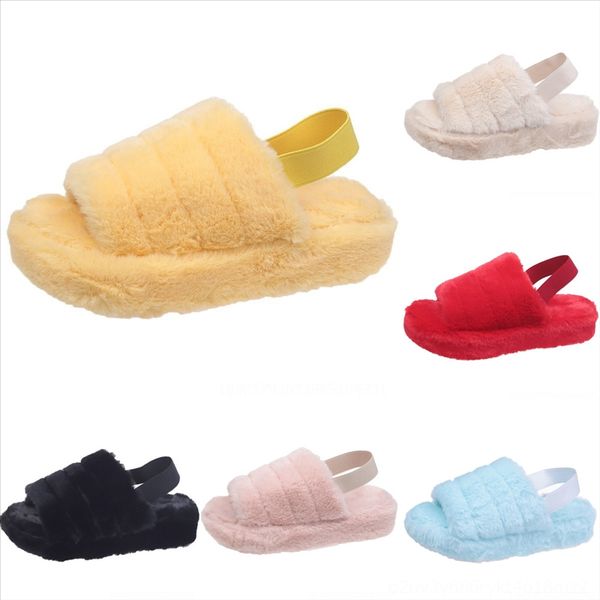 

srir warm men men's skid house slippers indoor slippers winter indoor plush fur lovers sonic plush slipper new open toe kid cotton, Black