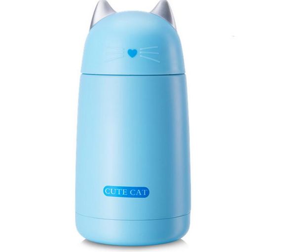 

cute cat thermos cup kids thermo mug drinkware child 330ml water bottle stainless steel vacuum flask portable leak-proof tumbler bbyqgl
