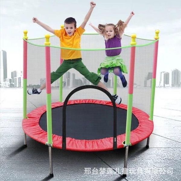

trampolines children trampoline indoor small child fitness fence family toy playpen1