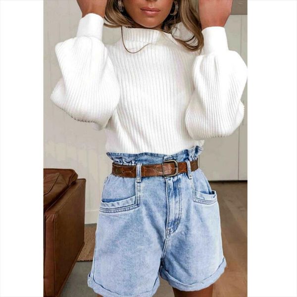 

autumn winter women loose pullovers sweater knitted elasticity jumper slim half turtleneck warm female solid white sweaters, White;black