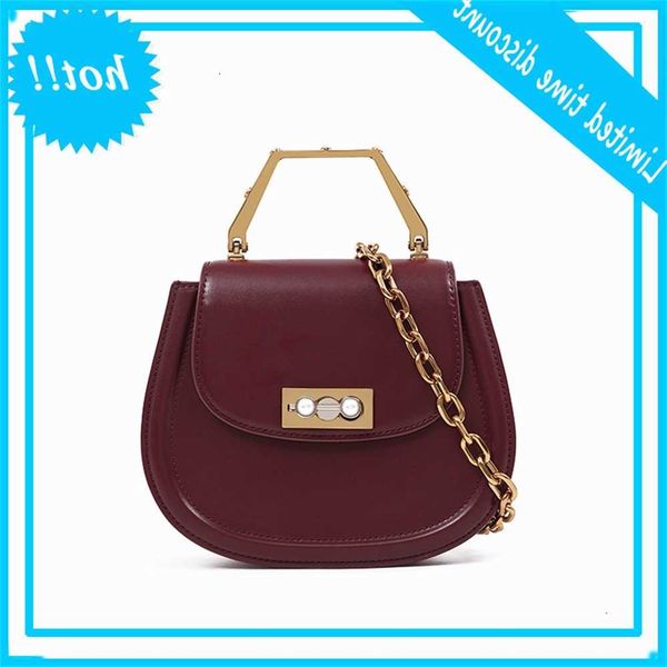 

maidudu female versatile net red pig small round limited portable slant chain pearl lock bag