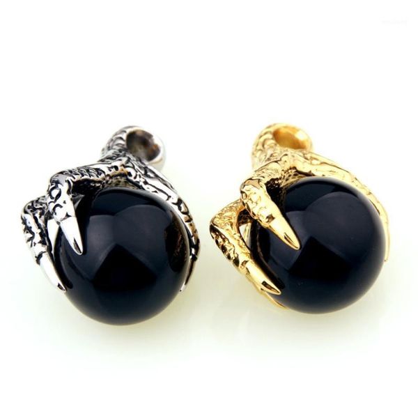 

pendants stainless steel silver black/gold black cool dragon claw pendant necklace men's unisex's jewelry box link chain1
