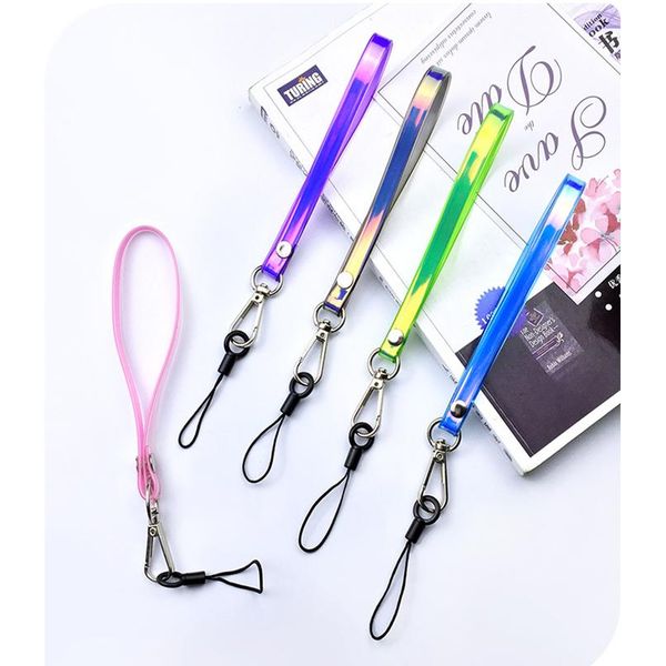 

shellnail laser discolor weaving lanyard neck strap for keys id card mobile phone straps for phone usb badge holder h qylqya
