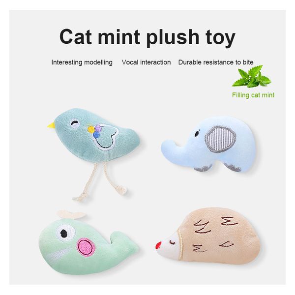 

interactive cat mini funny plush molars, grass crawling toys, pet products