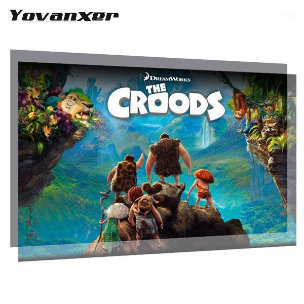 

projection screens 84 100 120 inch projector screen reflective fabric for xgimi h1 h2 unic led dlp proyector 16:9/4:31