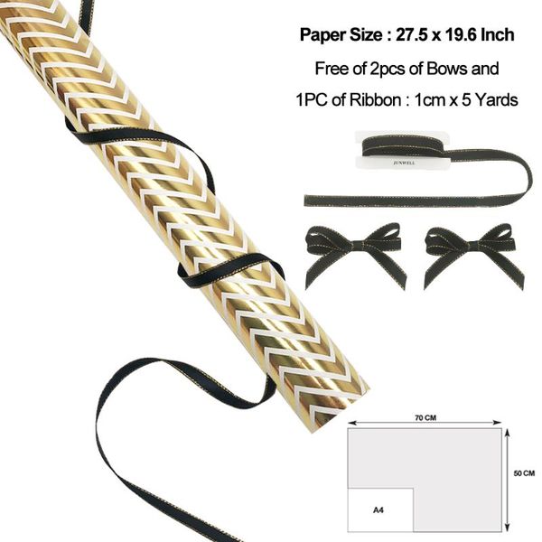 

black gilding ribbon bow wrapping paper for anniversary party wedding festive gift package celebrations gala birth bows knot
