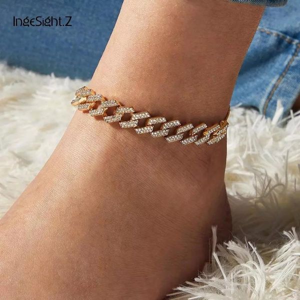 

ingesight.z 4 цвета шарм роскошный блестящий горный хрусталь браслет браслета кристаллов на босиком на босиком на босиком на босиком bbytgg, Silver