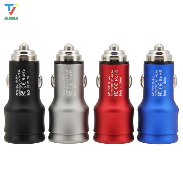 

2.4a dual usb car charger universal mobile phone car-charger for xiaomi samsung s8 iphone 6s 7 8 plus 11 tablet 80pcs/lot