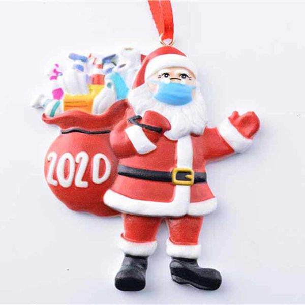 

claus ornaments customized hard resin diy christmas santa gift hang decoration