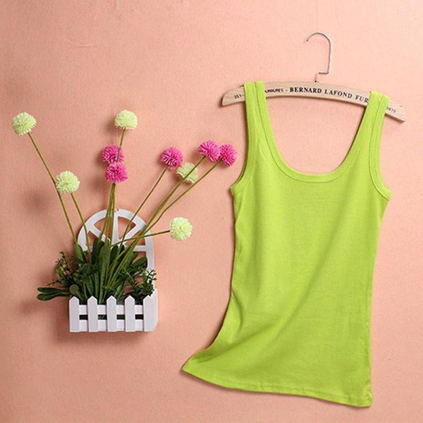 

women summer tanks soft solid sleeveless u crop cropped vest camisole, Black;white
