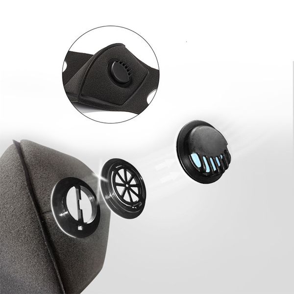 

factory us stock sponge with valve washable reusable masks high fashion face desinger pollution anti dust mouth mask air filter