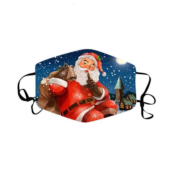 

christmas anti-fog washable calico cotton face party masks fashion designer mask