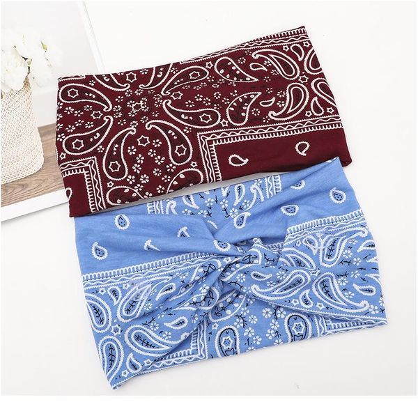 

button cashew headbands cross knot women headband sport yoga hairband bohemian elastic headwrap wide headband makeup was qyljfd