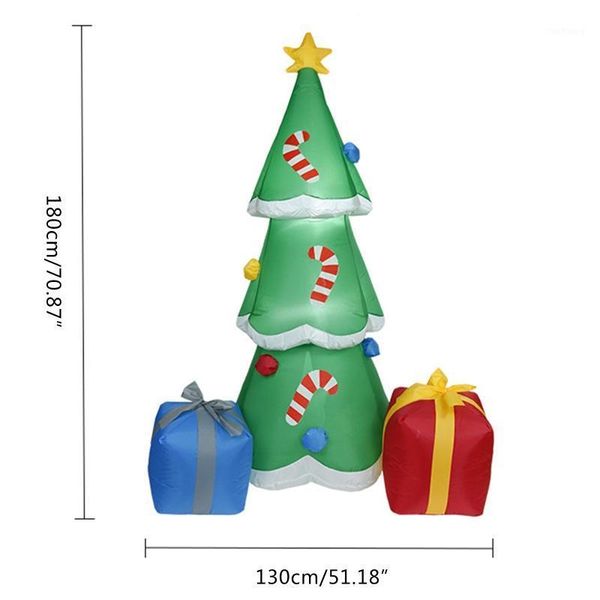 

1.8m christmas tree model led light inflatable air blower outdoor garden decor1