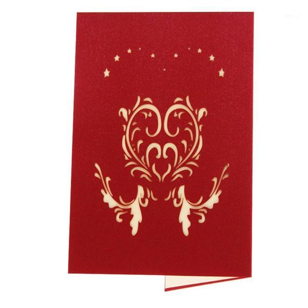 

1pc 3d loving blessing cards greeting cards memos valentine's day postcard1