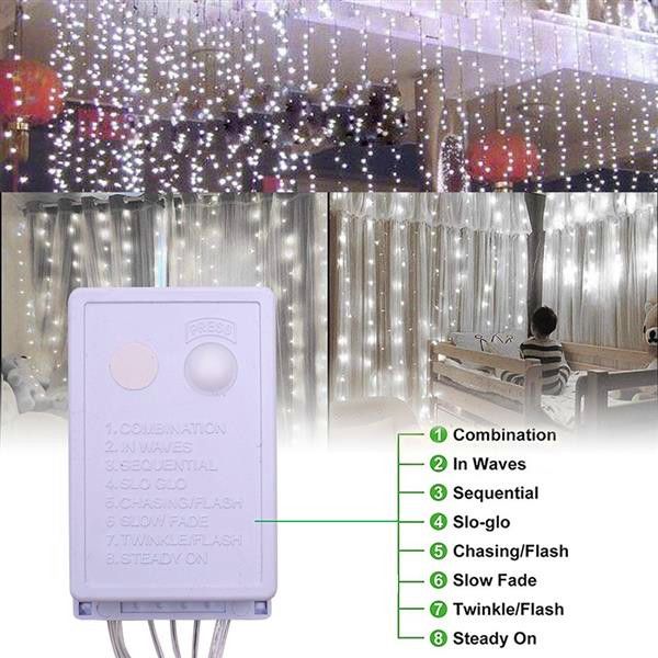 

seller 15m x 3m 1500-led warm white light romantic christmas wedding outdoor decoration curtain string light us standard warm white