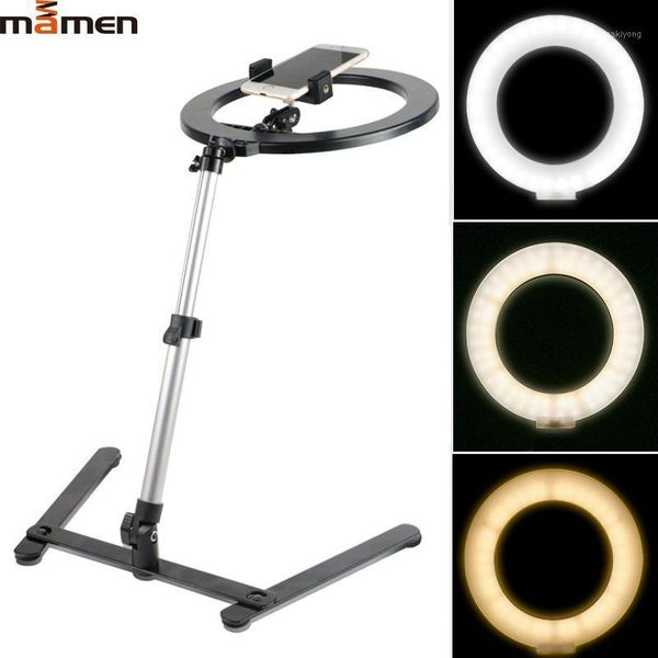 

flash heads mamen 10 inch ring light fill lamp overhead bracket soft jewelry broadcast live shooting slr po cd50 t031