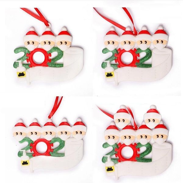 

factoryqtg5christmas birthdays dhl decoration 2020 party quarantine gift product personalized family of 2/3/4/5/6/7 with face masks