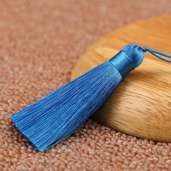 

1pcs 8cm long multicolors cotton silk tassels charms pendants fit bag car decoration satin tassels cords for diy jewelry making h jllpzr