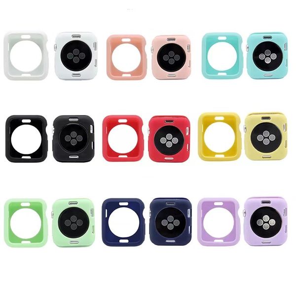 

candy-colored tpu strap, suitable for the whole series of apple watch. anti-falling all-inclusive coat