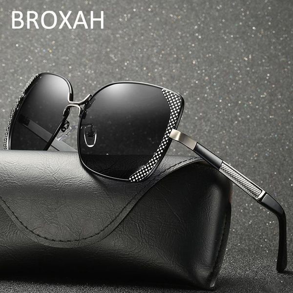 

fashion driving glasses women 2020 polarized sunglasses metal frame eyewear ladies sunglasses uv400 gafas de sol mujer, White;black