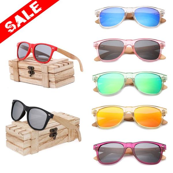 

fashion retro luxury sun glasses for men polarized uv400 natural handmade bamboo legs+pc vintage designer sunglasses women gafas, White;black