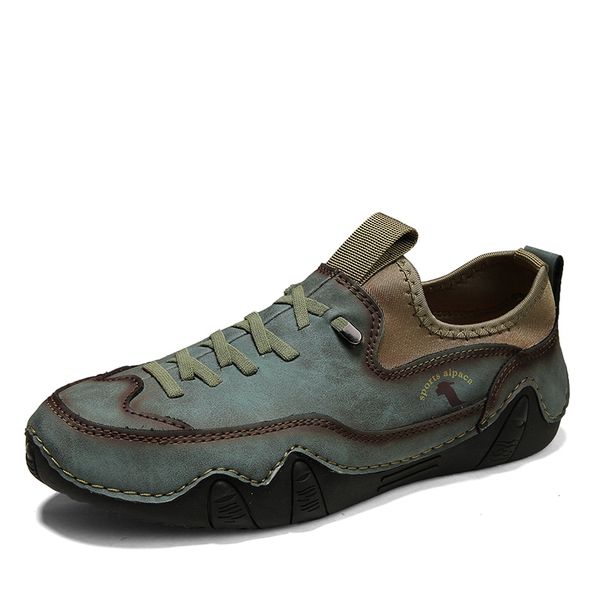 

man casual leather office indoor outdoor driver men shoes, Black