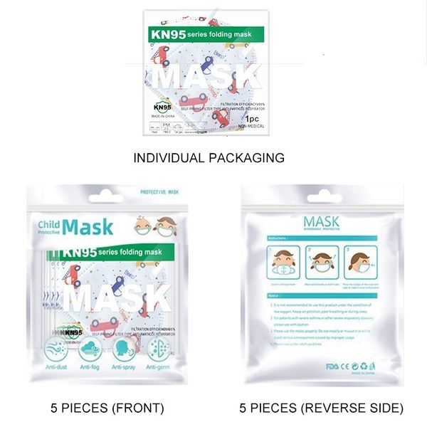 

factorys4dfdesigner individual cartoon 3d pack kids fashion child mask children 5 layers disposable face masks kid