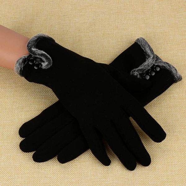 

winter knitted gloves touch screen male mitten thicken warm wool cashmere solid business gloves autumn #yj, Blue;gray