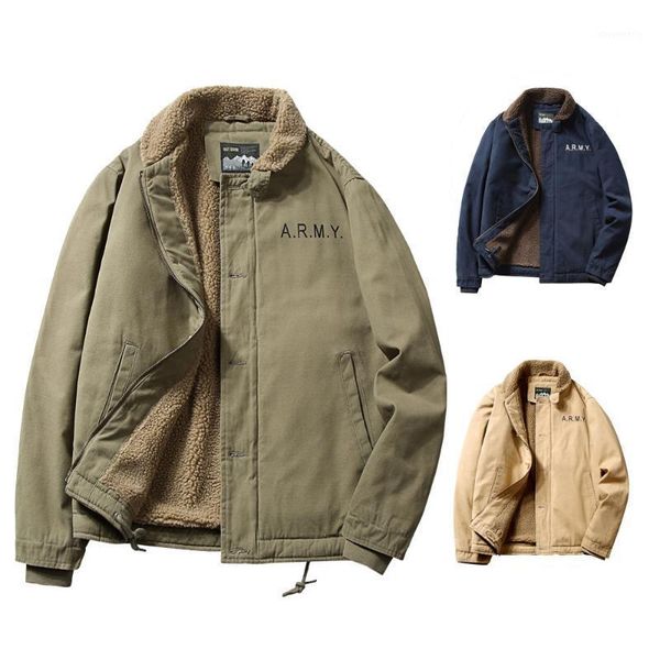 

men's down & parkas casual men motocycle thick jacket winter hiking fashion vintage varsity zipper ski warm cropped parka ropa streetwe, Black